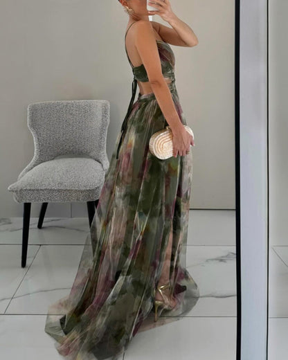 La Scintilla™ | Maxi šaty Eleganza Floreale