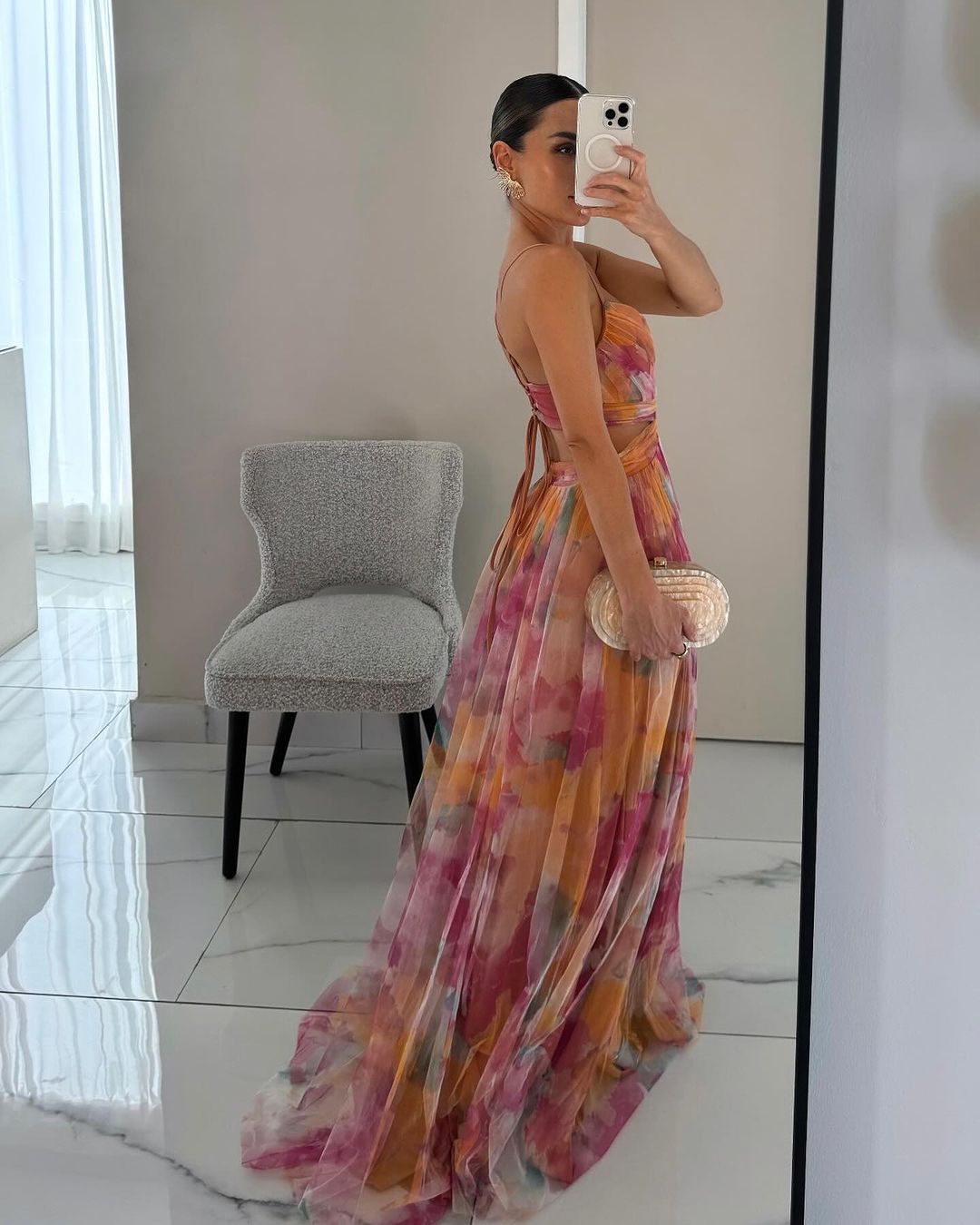 La Scintilla™ | Maxi šaty Eleganza Floreale