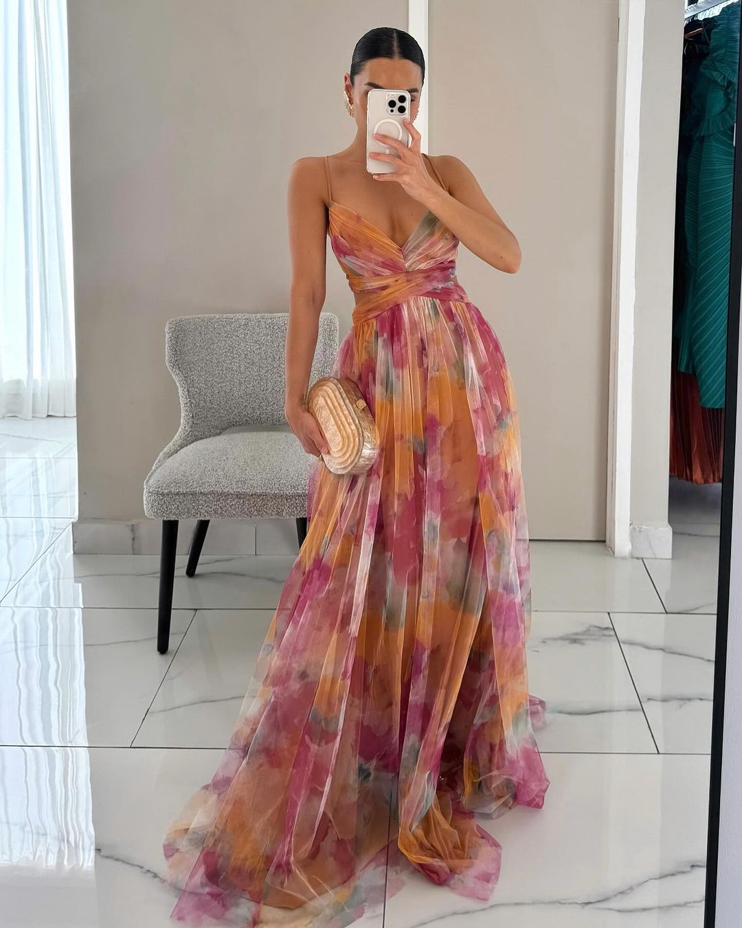 La Scintilla™ | Maxi šaty Eleganza Floreale