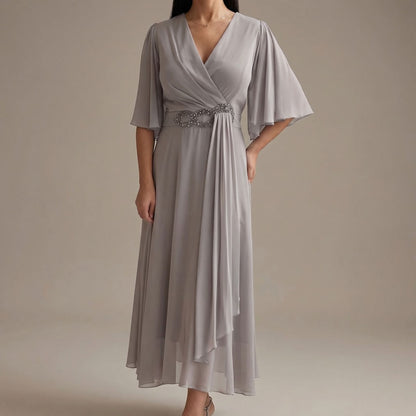 Ewelina | Elegancka sukienka szyfonowa