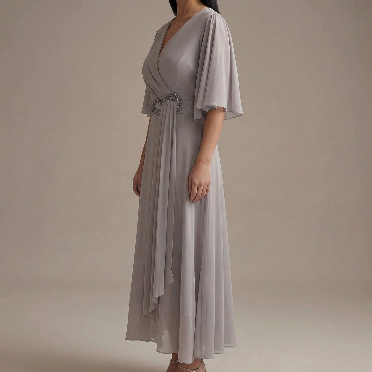 Ewelina | Elegancka sukienka szyfonowa
