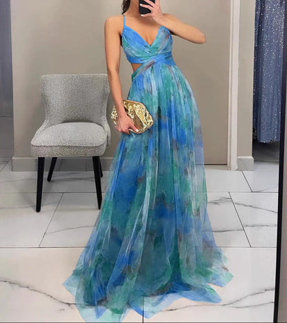 La Scintilla™ | Maxi šaty Eleganza Floreale