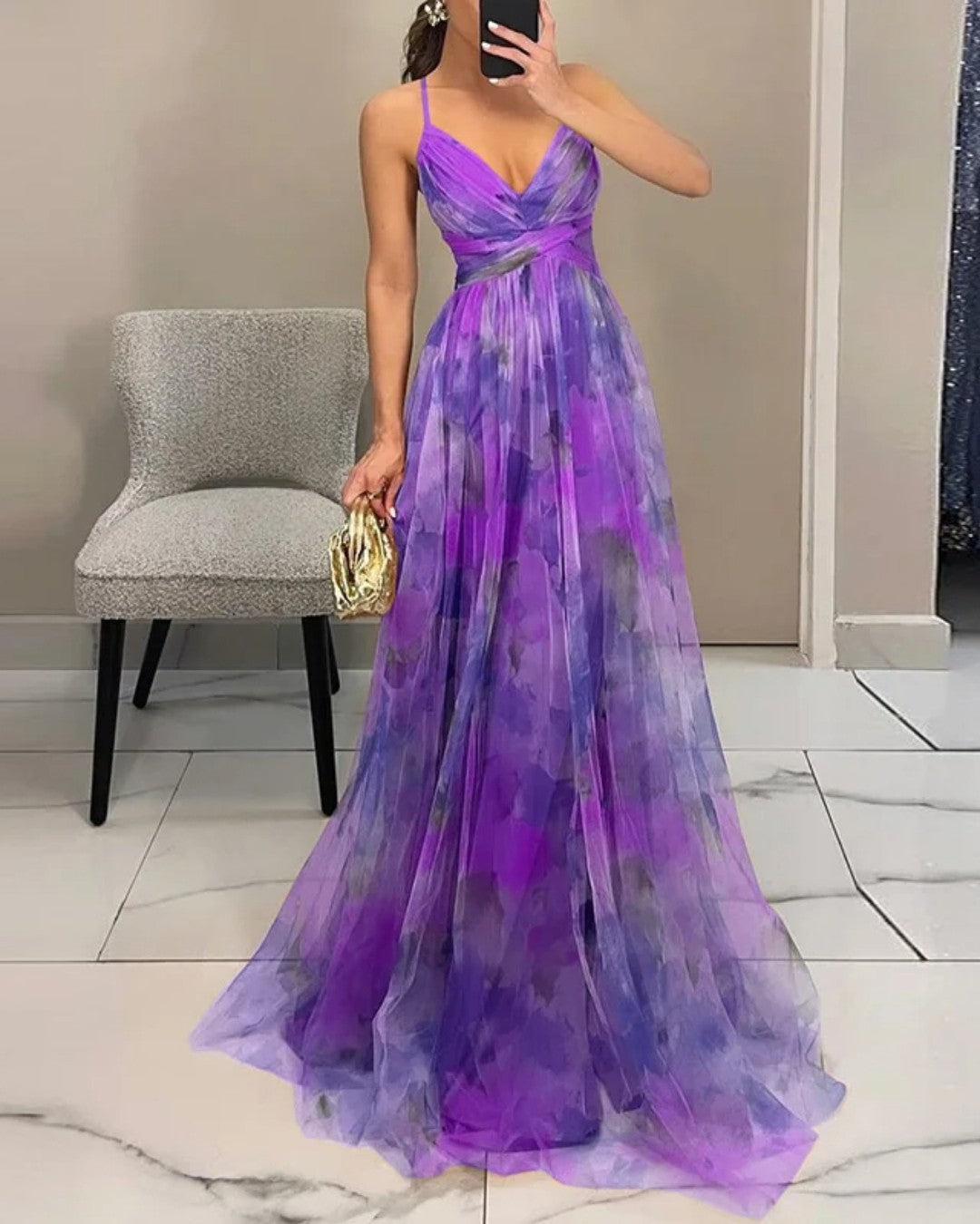 La Scintilla™ | Maxi šaty Eleganza Floreale