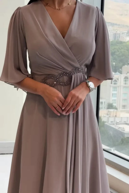 Ewelina | Elegancka sukienka szyfonowa