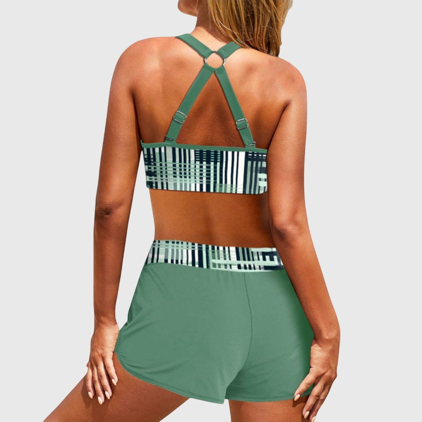 Janička™ | Žebrované bikiny s vysokým pasem