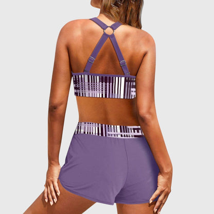 Janička™ | Žebrované bikiny s vysokým pasem